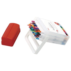 Zebra ClickArt Fine 0.6 millimeter Retractable Porous Point Pen - Assorted Ink/White Barrel (36/Pack)