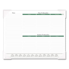 AT-A-GLANCE 12-Month: Jan 2026 to Dec 2026 22 in. x 17 in. Seascape Panoramic Desk Pad - White Sheets, Clear Corners