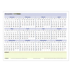AT-A-GLANCE 12 Month: Jan 2026 to Dec 2026 16 in. x 12 in. QuickNotes Mini Erasable Wall Planner - White/Blue/Yellow Sheets