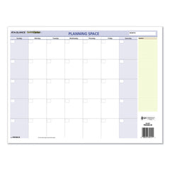 AT-A-GLANCE 12 Month: Jan 2026 to Dec 2026 16 in. x 12 in. QuickNotes Mini Erasable Wall Planner - White/Blue/Yellow Sheets