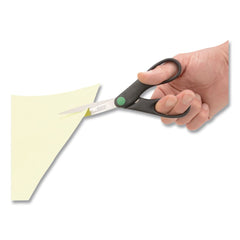 Westcott 7 in. Long 2.75 in. Cut Length KleenEarth Scissors - Straight Black Handle