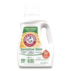 Arm & Hammer 3320050026 50 oz. Bottle 50 Loads HE Compatible Liquid Detergent - Unscented (8/Carton)