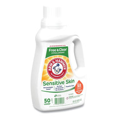 Arm & Hammer 3320050026 50 oz. Bottle 50 Loads HE Compatible Liquid Detergent - Unscented (8/Carton)