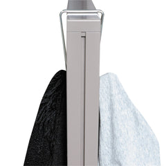 Alera 2/PK Steel Double Sided Partition Garment Hook - Silver