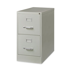 Alera 15 in. x 26.5 in. x 28.37 in. Letter-Size Two-Drawer Economy Vertical File - Light Gray