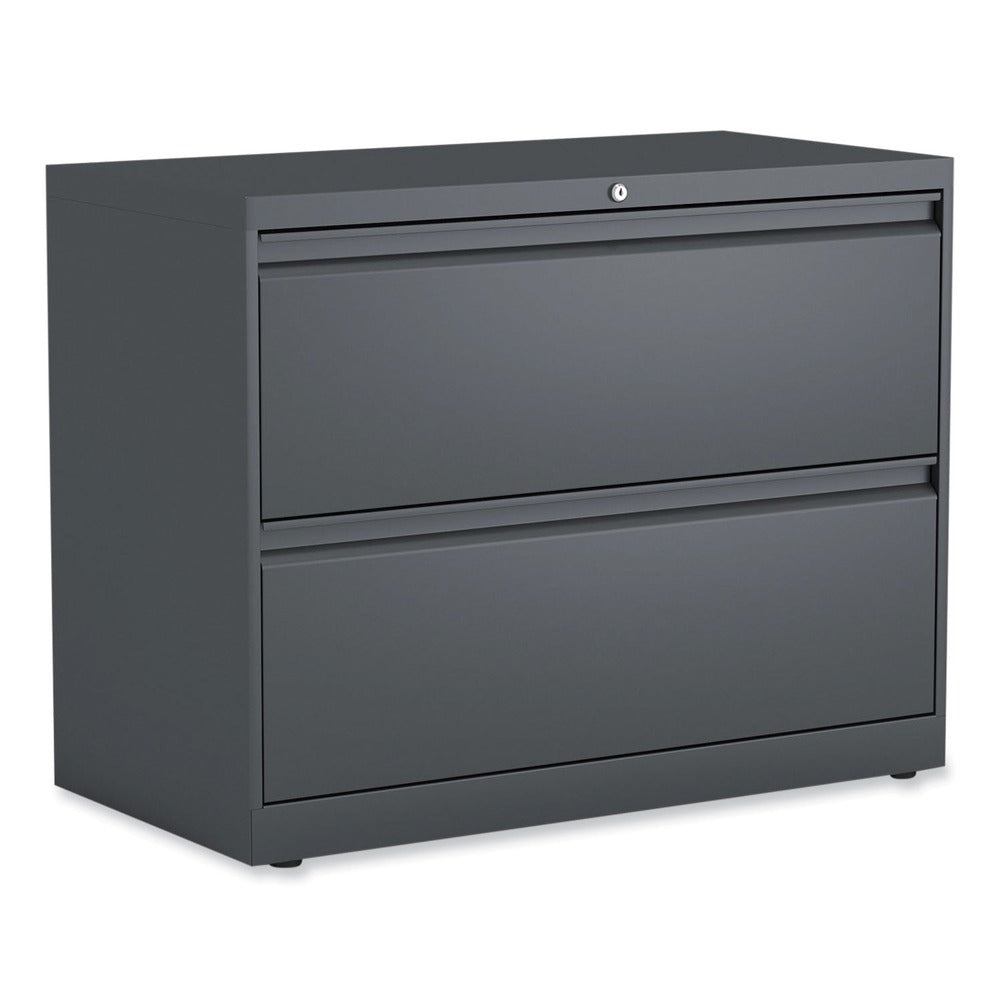 Alera 36 in. x 18.63 in. x 28 in. 2 Legal/Letter/A4/A5 Size Lateral File Drawers - Charcoal