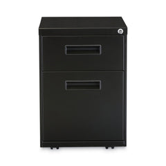 Alera 14.96 in. x 19.29 in. x 21.65 in. 2-Drawers: Box/File Legal/Letter Left or Right File Pedestal - Black