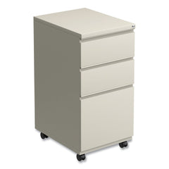 Alera 14.96 in. x 19.29 in. x 27.75 in. 3-Drawers: Box/Box/File Legal/Letter Left or Right File Pedestal with Full-Length Pull - Putty