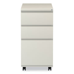 Alera 14.96 in. x 19.29 in. x 27.75 in. 3-Drawers: Box/Box/File Legal/Letter Left or Right File Pedestal with Full-Length Pull - Putty