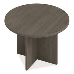 Alera 48 in. Diameter Seville Round Conference Table - Walnut