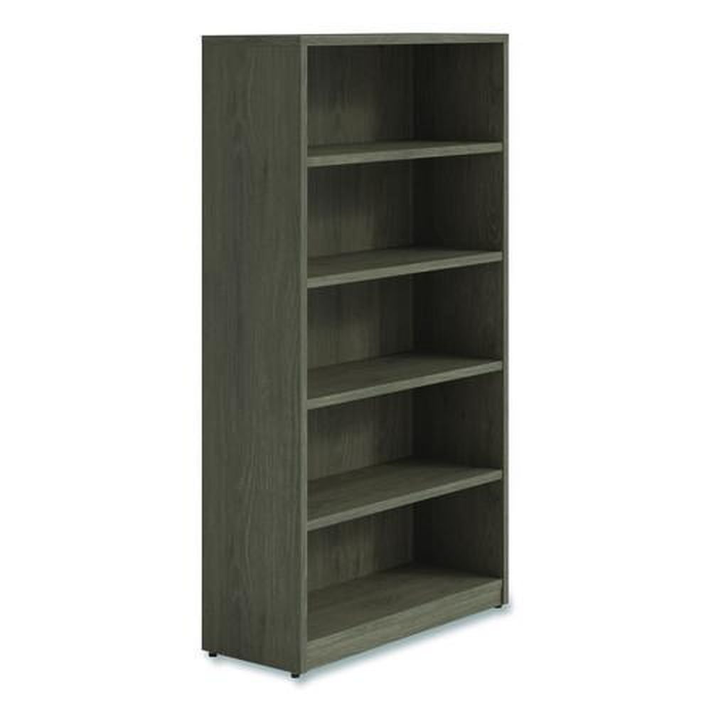Alera 36 in. x 14 in. x 65 in. 5-Shelf Seville Bookcase - Walnut