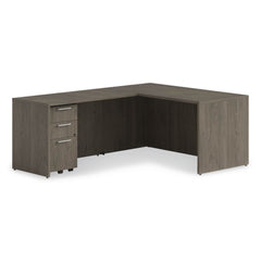 Alera 60 in. x 30 in. x 29 in. Seville Series Desk Shell - Walnut