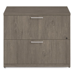 Alera 36 in. x 24 in. x 29 in. Seville Series 2-Drawer Lateral Legal File Cabinet - Walnut