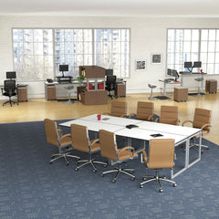 Alera 59.38 in. x 29.5 in. Rectangular Reversible Laminate Table Top - White/Gray