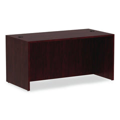 Alera 59.13 in. x 29.5 in. x 29.63 in. Valencia Series Straight Front Desk Shell - Mahogany