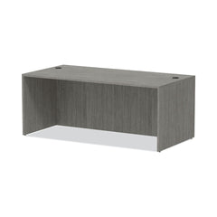 Alera 71 in. x 35.5 in. x 29.63 in. Valencia Series Straight Front Desk Shell - Gray