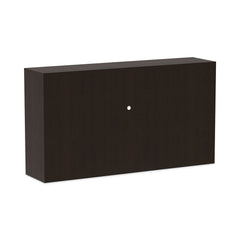 Alera 64.75 in. x 15 in. x 35.38 in. Valencia Series 4-Compartment Hutch with Doors - Espresso