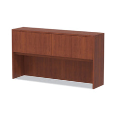 Alera 64.75 in. x 154 in. x 35.38 in. 4 Compartments Valencia Series Hutch with Doors - Medium Cherry
