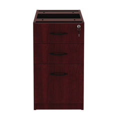 Alera Valencia Series 15.63 in. x 20.5 in. x 28.5 in. Box/File Full Pedestal - Mahogany