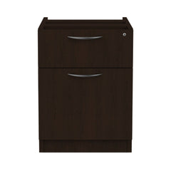 Alera 15.63 in. x 20.5 in. x 19.25 in. Valencia Series 2-Drawer Hanging File Pedestal - Espresso