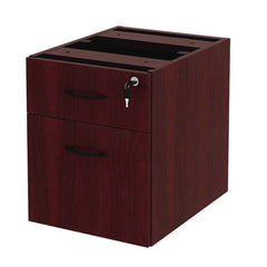 Alera 15.63 in. x 20.5 in. x 19.25 in. Valencia Series 2-Drawer Hanging File Pedestal - Mahogany