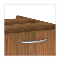 Alera 15.63 in. x 20.5 in. x 19.25 in. Valencia Series 2-Drawer Hanging File Pedestal - Modern Walnut