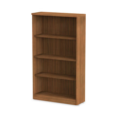 Alera Valencia Series 31.75 in. x 14 in. x 54.88 in. 4 Shelves Bookcase - Modern Walnut