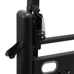 Alera Valencia 28.5 in. W x 19.75 in. D x 28.5 in. H Flip Training Table Base with Modesty Panel - Black