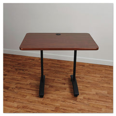 Alera Valencia Series 24.5 in. x 19.75 in. x 28.5 in. Training Table T-Leg Base - Black