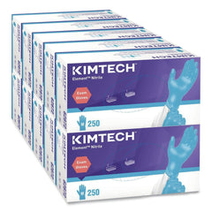 Ansell Kimtech Element Nitrile Exam Gloves - Medium, Blue (2500/Carton)