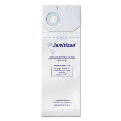 Janitized Vacuum Filter Bags Designed to Fit Nilfisk CarpeTwin Upright 16XP/20XP (100/Carton)