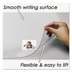 Artistic 22 in. x 17 in. KrystalView Desk Pad with Antimicrobial Protection - Glossy Finish, Clear