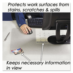 Artistic 22 in. x 17 in. KrystalView Desk Pad with Antimicrobial Protection - Glossy Finish, Clear