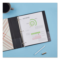 Avery Economy 1.5 in. Capacity 11 in. x 8.5 in. 3-Ring Non-View Binder - Black