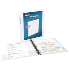 Avery 11 in. x 8.5 in. 3 Rings 0.5 in. Capacity Showcase Economy View Binders with Slant Rings - White