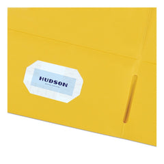 Avery 40 Sheet Capacity 11 in. x 8.5 in. Two-Pocket Folder - Yellow (25/Box)