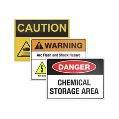 Avery Surface Safe 8 in. x 8 in. Inkjet/Laser Printers Removable Label Safety Signs - White (15/Pack)