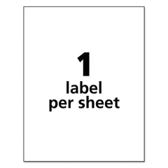 Avery 8.5 in. x 11 in. Durable Permanent ID Labels with TrueBlock Technology - White (50/Pack)