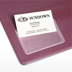 Avery 3.5 in. x 2 in. Self-Adhesive Top-Load Business Card Holders - Clear (10/Pack)