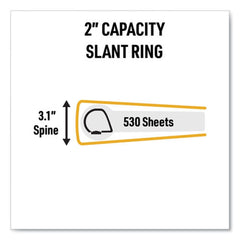 Avery 11 in. x 8.5 in. 3-Ring UltraDuty Safety Data Sheet Binders with 2 in. Capacity - Yellow/Red