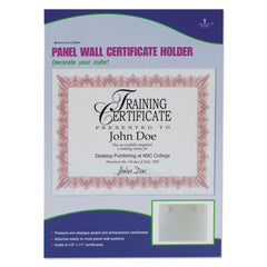 Advantus 11 in. x 8.5 in. Fabric Panel Mount Panel Wall Acrylic Frame - Clear