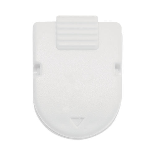 Advantus 0.25 in. Jaw Capacity Magnetic/Adhesive Clips - White (20/Box)