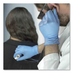 Ammex 9.5 in. Long 3 mil Powder-Free Nitrile Exam Gloves - Large/Light Blue (1000/Carton)