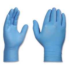 Ammex 9.5 in. Long 3 mil Powder-Free Nitrile Exam Gloves - X-Large/Light Blue (1000/Carton)