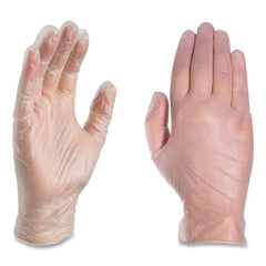 Ammex 3 mil Industrial Powder-Free Vinyl Gloves - Large, Clear (1000/Carton)