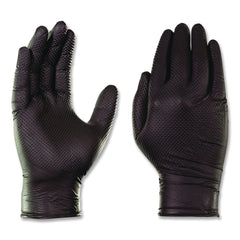 Ammex 6 mil Powder-Free Nitrile Exam Gloves - X-Large, Black (1000/Carton)