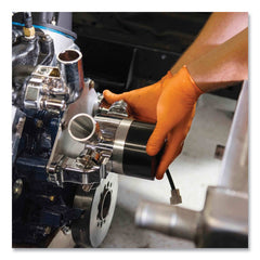Ammex 8 mil Heavy-Duty Industrial Powder-Free Nitrile Gloves - X-Large, Orange (1000/Carton)