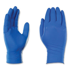 Ammex 9.5 in. 6 mil Heavy-Duty Industrial Nitrile Gloves - Large/Royal Blue (1000/Carton)