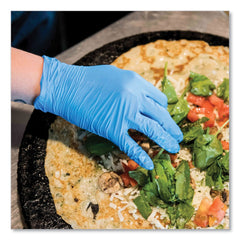 Ammex 5 mil Industrial Powder-Free Nitrile Gloves - Small, Blue (1000/Carton)