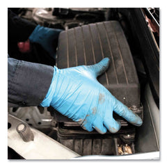 Ammex 9.5 in. Long 5 mil Thick Powder-Free Industrial Nitrile Gloves - XX-Large, Blue (1000/Carton)